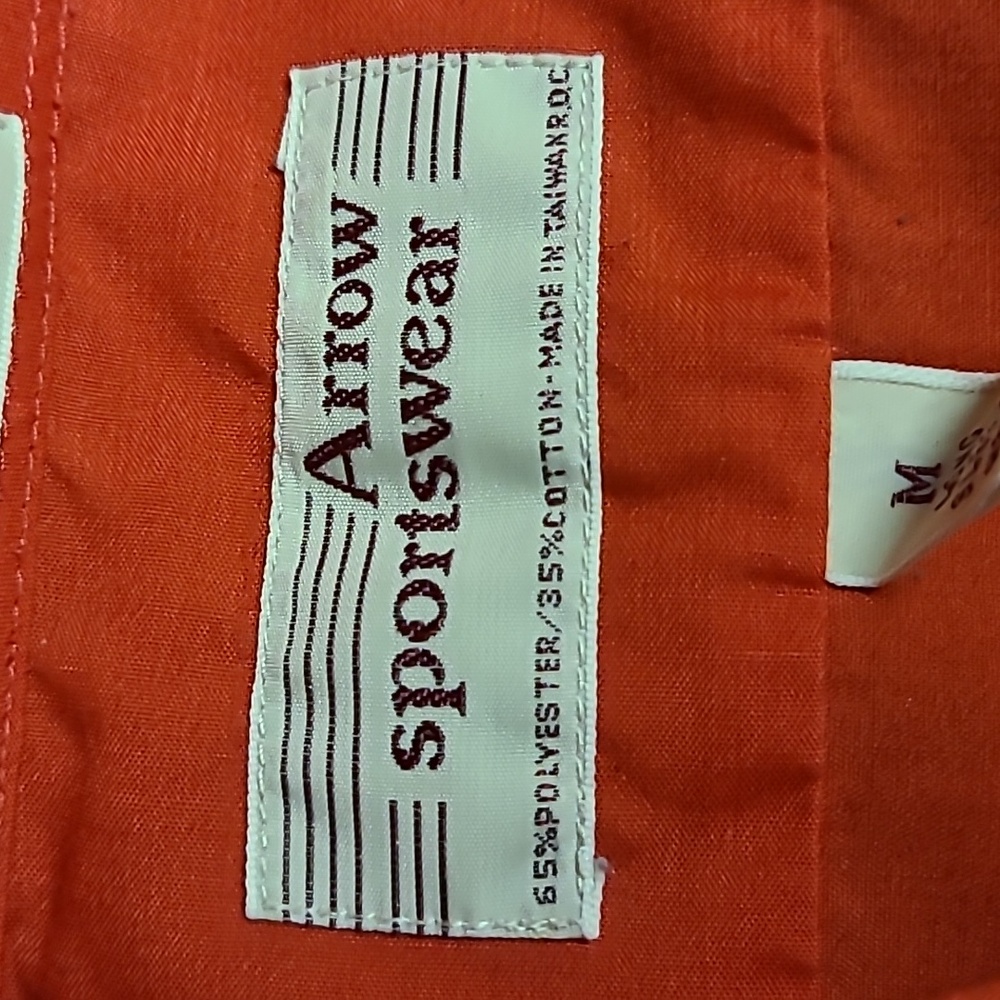 Vintage Arrow Sportswear Boardwalk Double Needle Tailoring Button Down Sz M - Picture 6 of 9